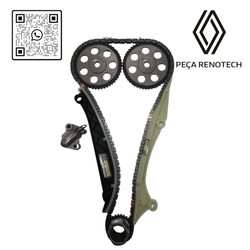 130C16661R KIT CORRENTE DE DISTRIBUICAO + POLIAS 1.0 12V B4D KWID RN 16661R-P